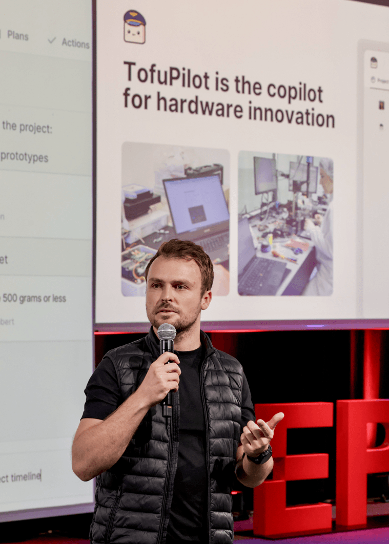 CEO presenting to audience