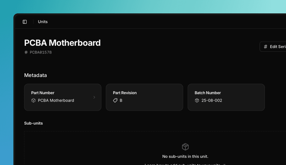 Batch number in run metadata
